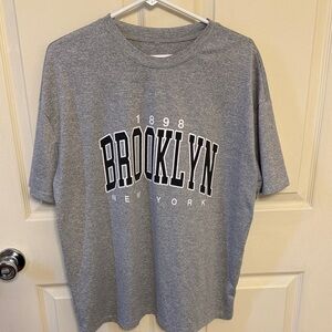Women’s Brooklyn New York Oversized Graphic Short Sleeve Tshirt